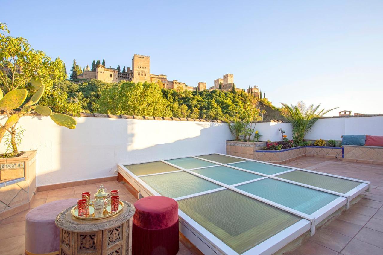Morayma House Terrace With Views To Alhambra Villa Granada Eksteriør billede